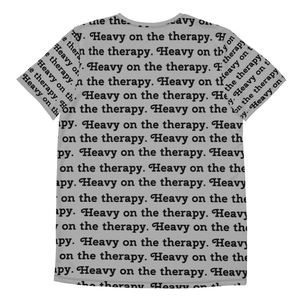 Heavy on the Therapy Dri-fit workout shirt (Grey)
