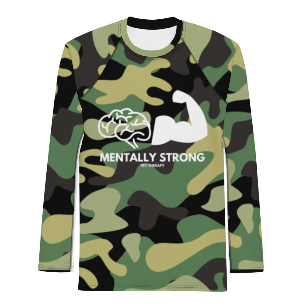 Mentally Strong Men's Rash Guard Dri-fit shirt