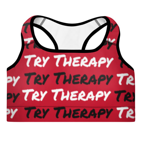 Try Therapy Padded Sports Bra (Red)