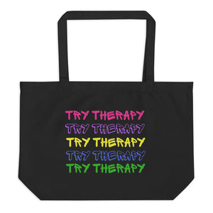Try Therapy X5 Large organic tote bag