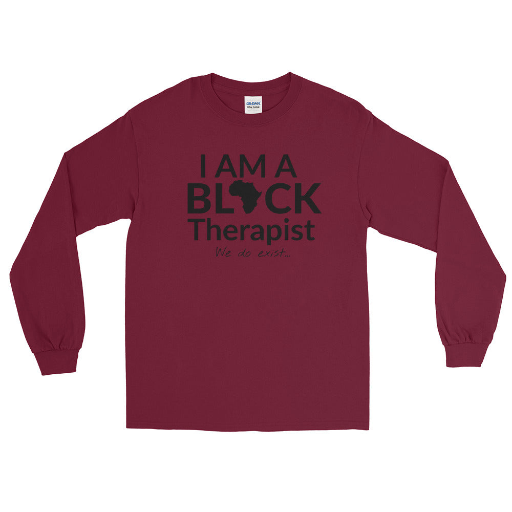 Black Therapist Long Sleeve T