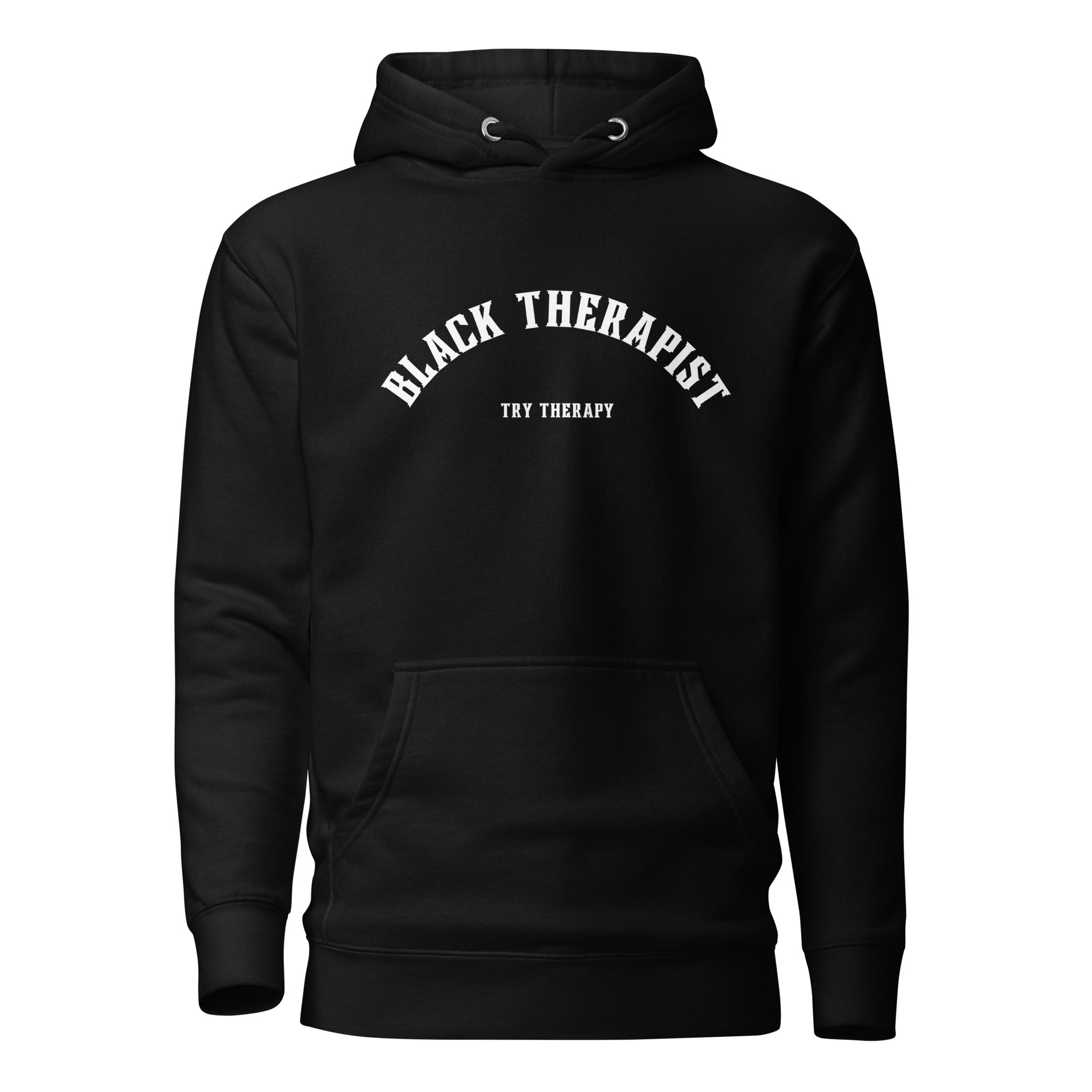 BP Black Therapist Plain Sweatsuit Set - Premium Hoodie